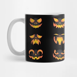 Pumpkin Faces Mug